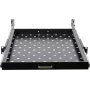 Rockstable 1U 19 colių ištraukiama lentyna – stumdoma lentyna – SPCC plienas – juoda – 25 kg apkrova (RS19-UH69)