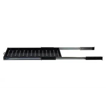 Rockstable 1U 19 colių ištraukiama lentyna – stumdoma lentyna stovui – SPCC plienas – juoda – 5.87 kg (RS19-UH612)