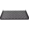 Rockstable 1U 19 colių sunkiasvorė stelažinė lentyna - fiksuota lentyna - SPCC plienas - juoda - 1 vnt. - 3,2 kg (RS19-SFH68)