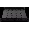 Rockstable 1U 19 colių sunkiasvorė lentyna - fiksuota stovo lentyna - SPCC šalto valcavimo plienas - juoda - 50 kg keliamoji galia - 760 mm gylis (RS19-SFH76)