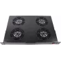 Rockstable 1U 19 colių stelažo vėdinimo įrenginys - aušinimo ventiliatorius - įmontuotas ašinis ventiliatorius - 440 m³/h - plienas - juodas - 1 vnt. (RS19-FT1U4TM)