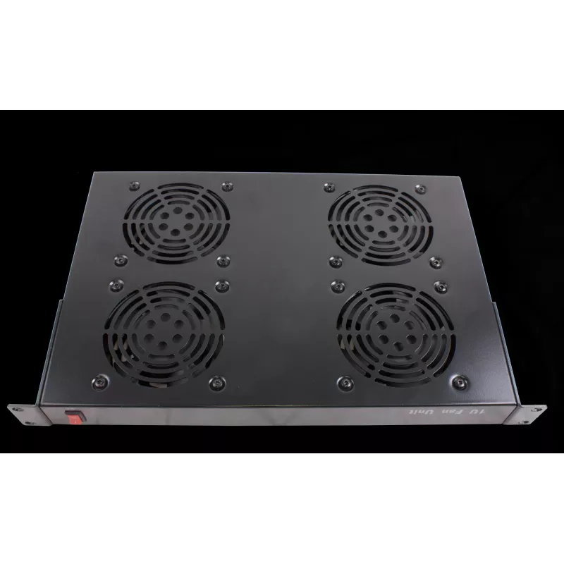 Rockstable 1U 19 colių vėdinimo elementas – aušinimo ventiliatorius – įmontuotas ventiliatorius – 440 m³/h – plienas – juodas – 1 vnt. (RS19-FT1U4)