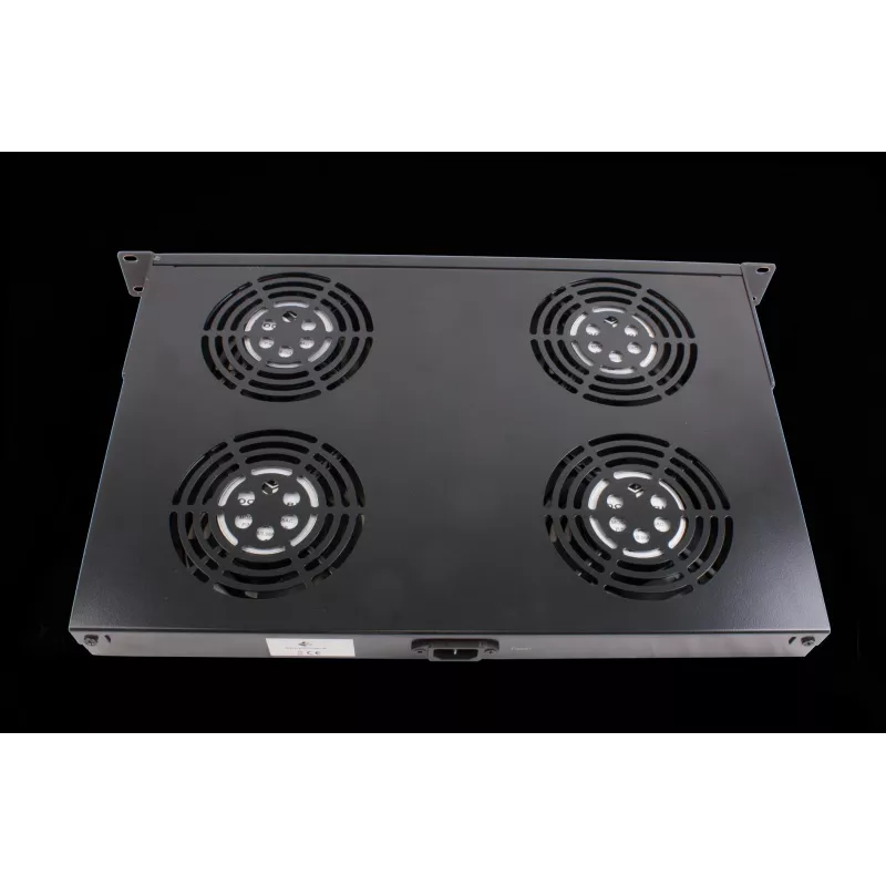 Rockstable 1U 19 colių vėdinimo elementas – aušinimo ventiliatorius – įmontuotas ventiliatorius – 440 m³/h – plienas – juodas – 1 vnt. (RS19-FT1U4)