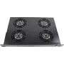 Rockstable 1U 19 colių vėdinimo elementas – aušinimo ventiliatorius – įmontuotas ventiliatorius – 440 m³/h – plienas – juodas – 1 vnt. (RS19-FT1U4)