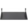 Rockstable 2U 19 colių fiksuota lentyna stelažui – plieninė, juoda, 2,75 kg (RS19-FH21)
