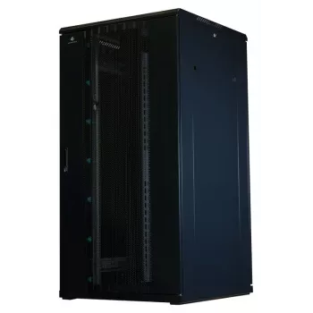 Rockstable 32U 19 colių serverio spinta su tinklinėmis durelėmis - laisvai pastatomas stovas - 800 kg talpa - užrakinamas - montavimo bėgeliai - reguliuojamos kojelės (RS19-8832PP)