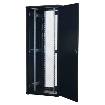 Rockstable 42U 19 colių serverio spinta su stiklo durimis - laisvai pastatomas stovas - 42U - 800 kg - raktinis užraktas - tvirtinimo bėgeliai - reguliuojamos kojelės (RS19-8842)