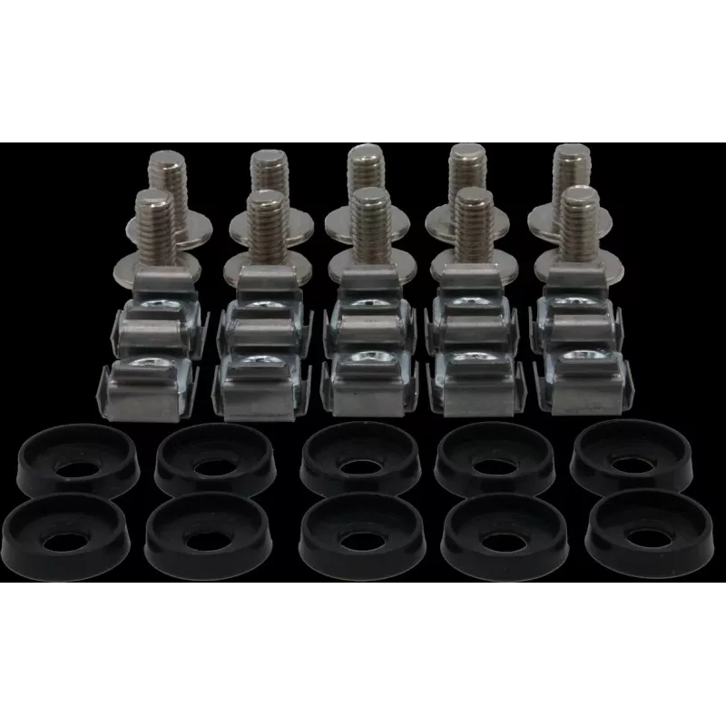 Rockstable M6 Phillips varžtų rinkinys tvirtinimui į stelažą – sidabriniai – 10 vnt. (RS19-M611)