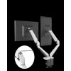 ROCKSTABLE RS-MM011W Profesionalus Dviejų Monitorių Laikiklis - Spaustuvas / Grommet - 16 kg - 38,1 cm (15 inch) - 81,3 cm (32 inch) - 100 x 100 mm - Baltas