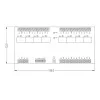 ROGER XM-8DR-BRD I/O plėtimosi modulis, 8 įėjimai, 8 relių išėjimai, RS485