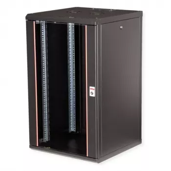 ROLINE Pro 20U 19 colių tinklo spintelė, tvirtinama prie sienos, 600x600 mm, juoda (RAL 9005) 26.21.0179