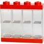 Room Copenhagen LEGO Minifiguren Display Case 8 Red Transparent