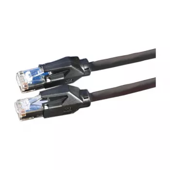 Rotronic-Secomp Dätwyler Cat.6 Class E S/FTP CU 7702 Flex LSOH Hirose TM21 Patch kabelis, 3 m, Black