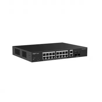 RUIJIE RG-ES220GS-LP 18-Port Gigabit PoE+ Smart Managed Switch su 2 SFP prievadais