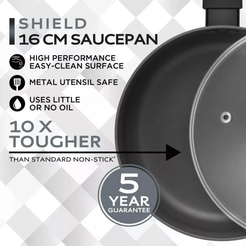 Russell Hobbs RH028391EU7 Shield 16cm Non-Stick Saucepan