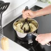 Russell Hobbs RH03026EU7 5 dalių virtuvės įrankių rinkinys su besisukančiu stovu, juodas ir sidabrinis