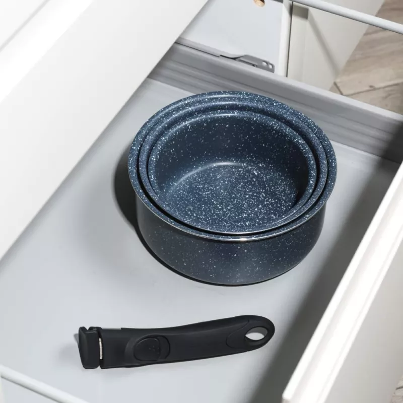 Russell Hobbs RH03294EU7 Nightfall 4 dalių puodų rinkinys su nuimama rankena
