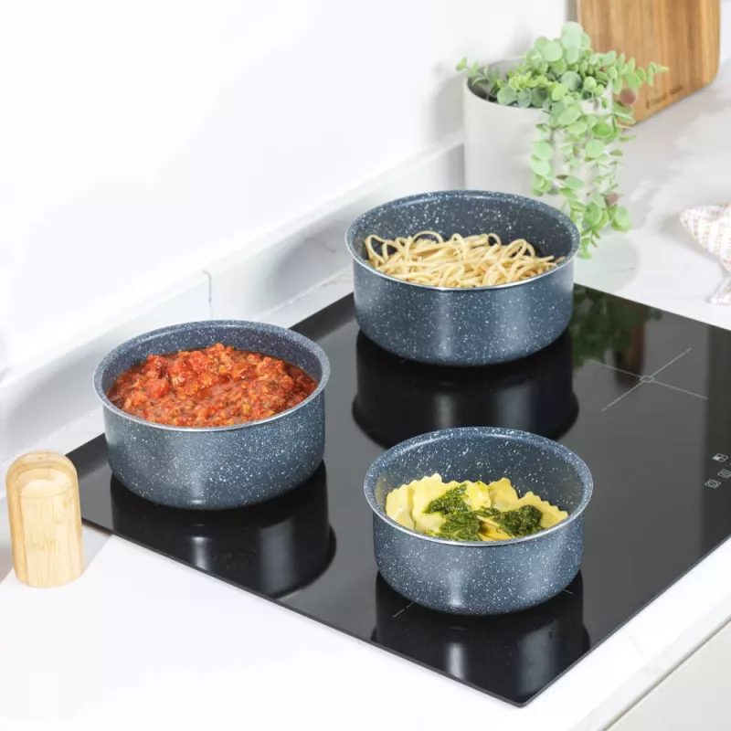 Russell Hobbs RH03294EU7 Nightfall 4 dalių puodų rinkinys su nuimama rankena