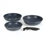 Russell Hobbs RH03296 Nightfall Stone 4 dalių keptuvių rinkinys su nuimamomis rankenomis