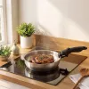 Russell Hobbs RH04033 Nerūdijančio plieno 4 dalių keptuvių rinkinys su Smart Clip rankena