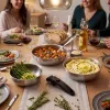 Russell Hobbs RH04033 Nerūdijančio plieno 4 dalių keptuvių rinkinys su Smart Clip rankena