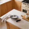Russell Hobbs RH04033 Nerūdijančio plieno 4 dalių keptuvių rinkinys su Smart Clip rankena