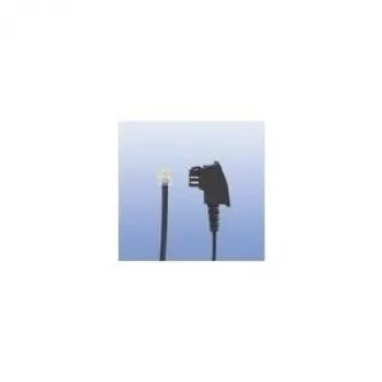 Rutenbeck 22510010 telefono kabelis TAE-F į RJ11 0,5m juodas