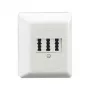 RUTENBECK TAE 3x6 NFN sieninis telefono lizdas, grynai baltas