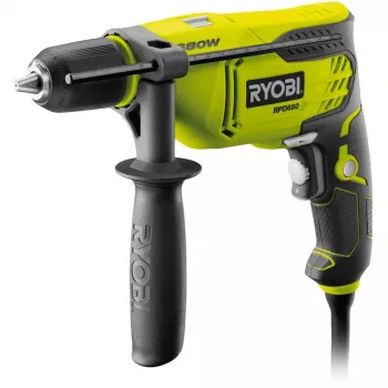 Ryobi RPD680-K gręžtuvas su raktiniu griebtuvu ir smūgine funkcija 680W 230V