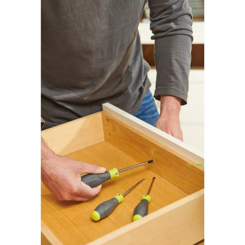RYOBI RSD1PH2S 3 dalių atsuktuvų rinkinys (Žalia/Pilka, PH2, SL5.5, SL4)