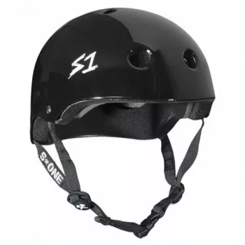 S-One V2 Mega Lifer Šalmas XL Juodas Blizgus