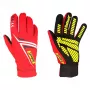 Sabelt G34 Sim Racing pirštinės, su silikoniniu delnu ir jutiklinio ekrano pirštais, 224-230 mm apimtis - Raudonos, M