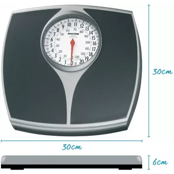 Salter 148 BFEU12 Mechaninės Svarstyklės - Balta, 130 kg Talpa, Analoginis Ciferblatas