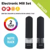 Salter 7524 BKXRUP3 Soft-Touch elektrinių malūnėlių rinkinys, matinis juodas