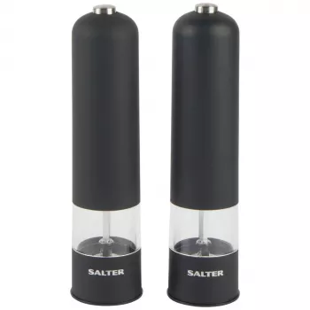 Salter 7524 BKXRUP3 Soft-Touch elektrinis malūnėlių rinkinys, matinė juoda
