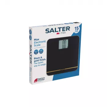Salter 9075 BGFEU12 Max elektroninės svarstyklės voniai, juodos/auksinės