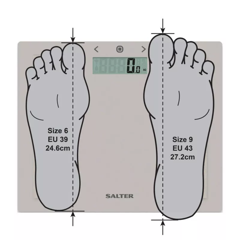 Salter 9113 GFEU12 Compact Glass Analyser svarstyklės voniai, pilka