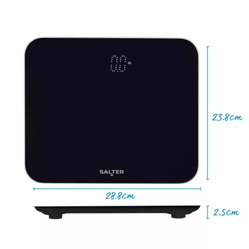 Salter 9204 BFEU12 Phantom elektroninės virtuvinės svarstyklės, juodos