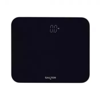 Salter 9204 BFEU12 Phantom virtuvinės svarstyklės, juodos, 5 kg talpa, 1 g padalomis, LCD ekranas, grūdinto stiklo platforma