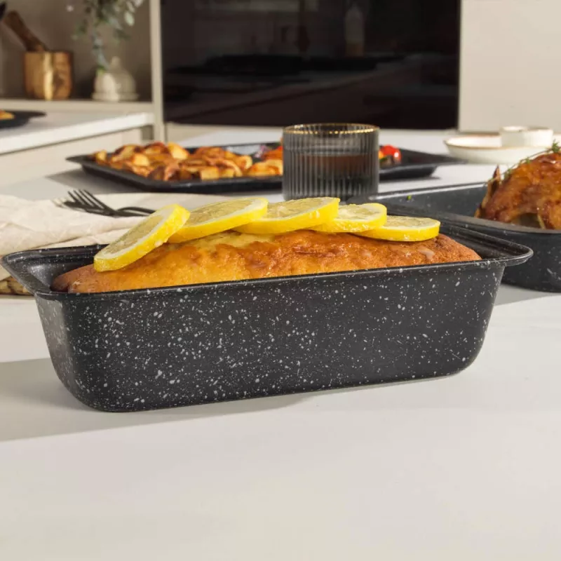 Salter BW070371EU7 Marblestone 27cm Loaf Pan, sidabrinis