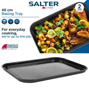 Salter BW12813EU7 40cm Kepimo Skarda - Megastone nelipni anglinio plieno, anglies pilka