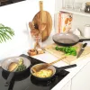Salter BW12871EU7 Keraminė keptuvė 24 cm – anglies pilka, tinka indukcijai, nelipni