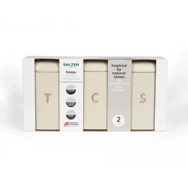 Salter BW13729OEU7 Pebble 3 indų rinkinys Stone, Beige