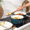 Salter BW13771GR Chester 3.4L Cast Iron Casserole Pot 24 cm, Green