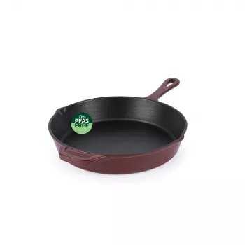 Salter BW13773R Cast Iron 26cm Fry Pan, Red