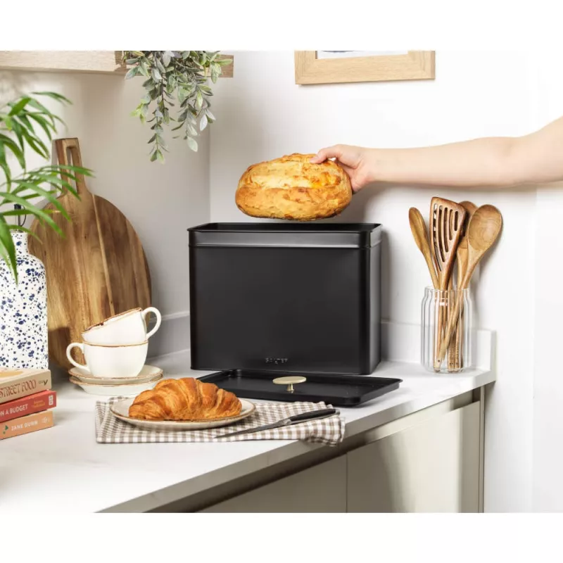 Salter BW14372 Alchemy 4-Piece Countertop Set, Black