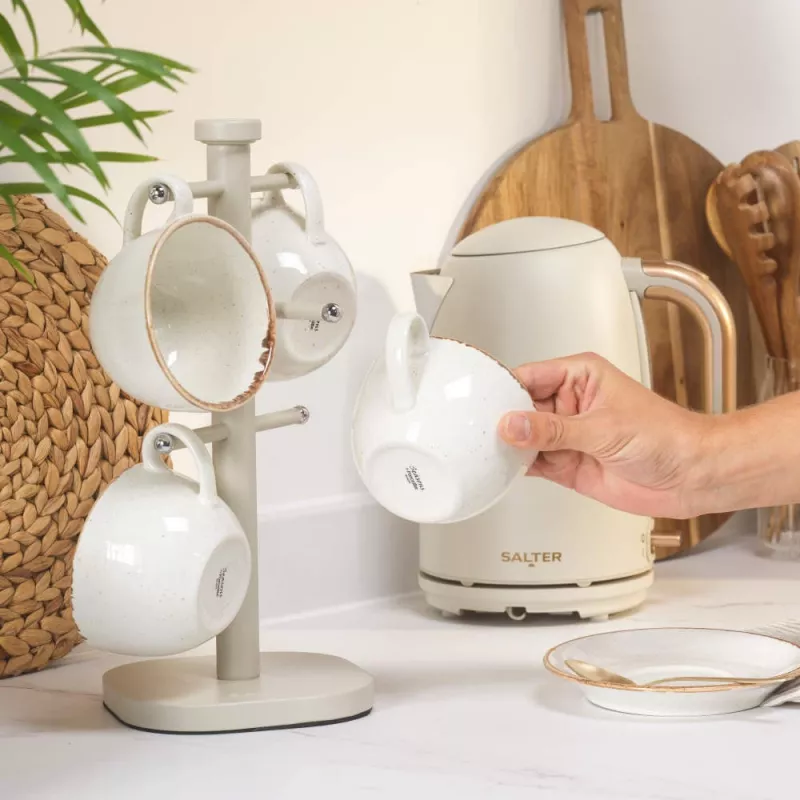 Salter BW14448O Pebble Mug Tree, Smėlio Spalvos