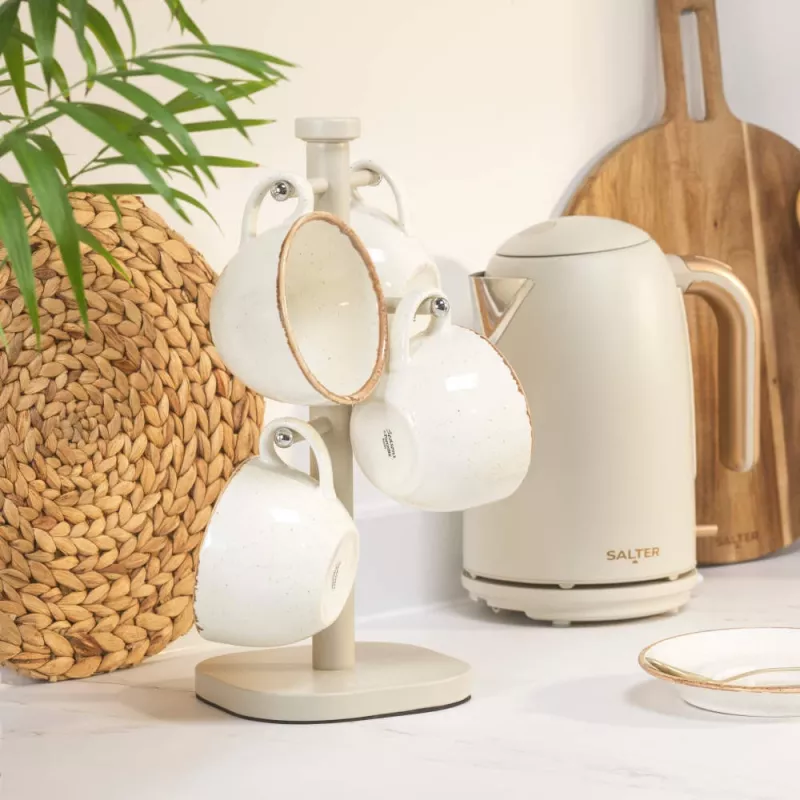 Salter BW14448O Pebble Mug Tree, Smėlio Spalvos