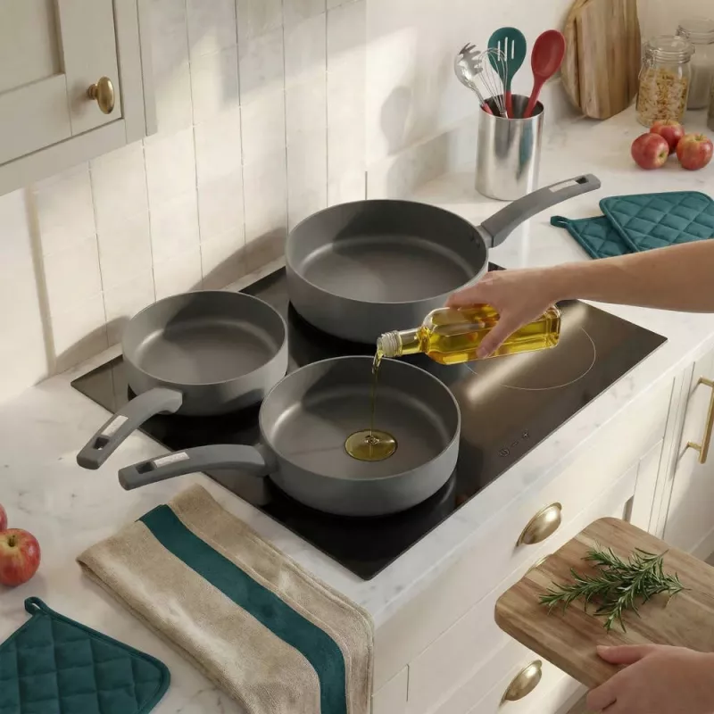 Salter BW14713 Alto 20cm keptuvė – kaltas aliuminis, tinka indukcijai, juoda
