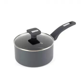 Salter BW14719 Alto 18cm puodas su dangčiu, kaltas aliuminis, nelimpanti danga, juodas
